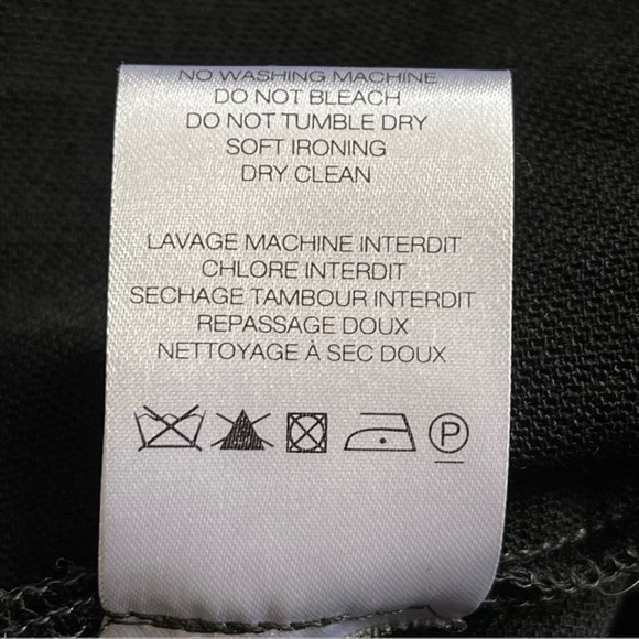 IRO Anicie Black Wool Blend Long Sleeve Mini Dress Size 34 - Picture 9 of 11